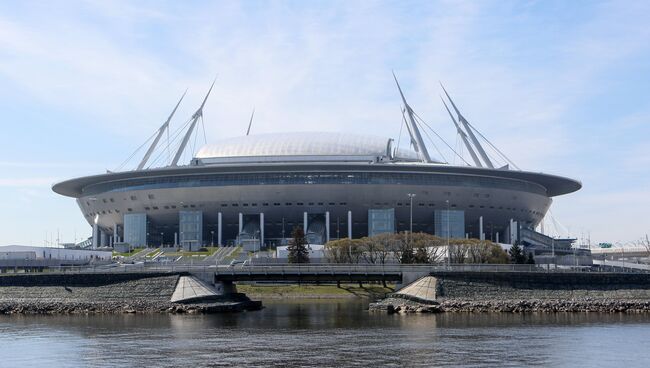 Стадион Санкт-Петербург Арена на Крестовском острове в Санкт-Петербурге. Архивное фото