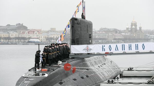 Торжественная церемония передачи подлодки Колпино ВМФ России