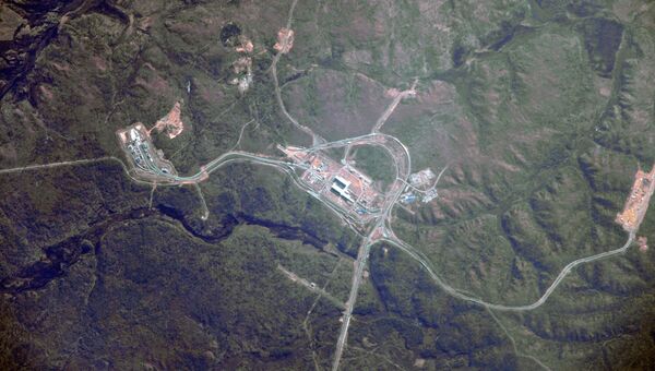 Космодром Восточный с борта Международной космической станции. Архивное фото