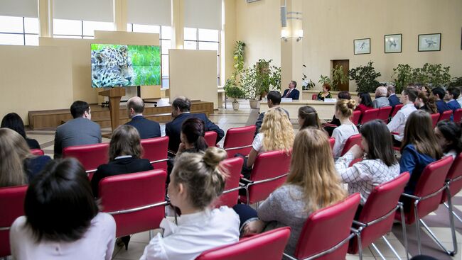 Сергей Иванов провел открытый урок, посвященный дальневосточному леопарду