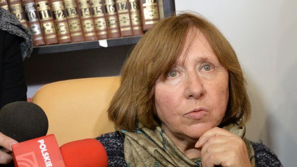 Белорусская писательница Светлана Алексиевич 