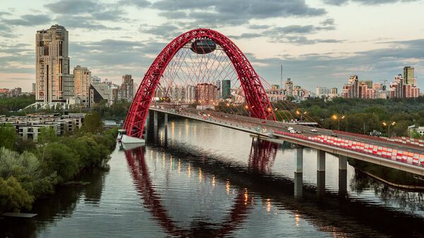 Живописный мост через Москву-реку
