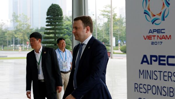 Министр экономического развития Максим Орешкин на встрече министров торговли стран АТЭС в Ханое, Вьетнам. 21 мая 2017