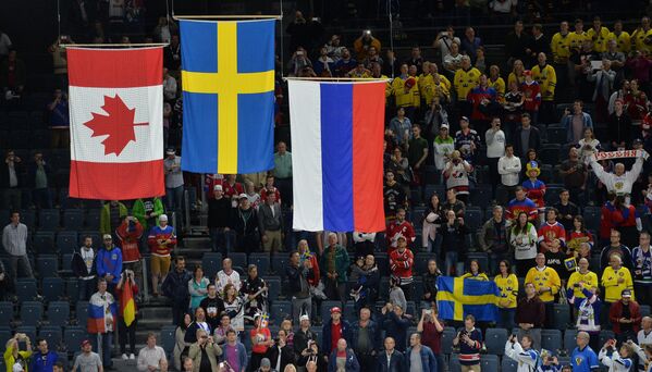 Церемония награждения чемпионата мира по хоккею 2017 в Кельне