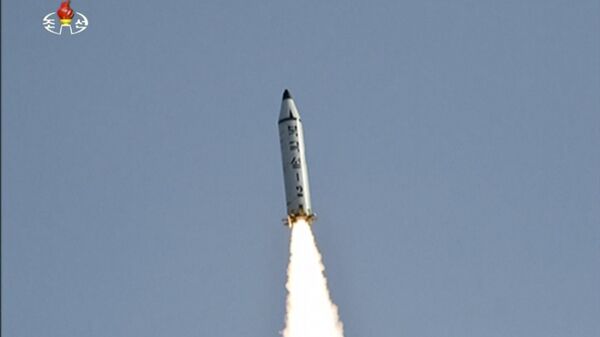 Пуск ракеты Пуккыксон-2 в Северной Корее. Архивное фото