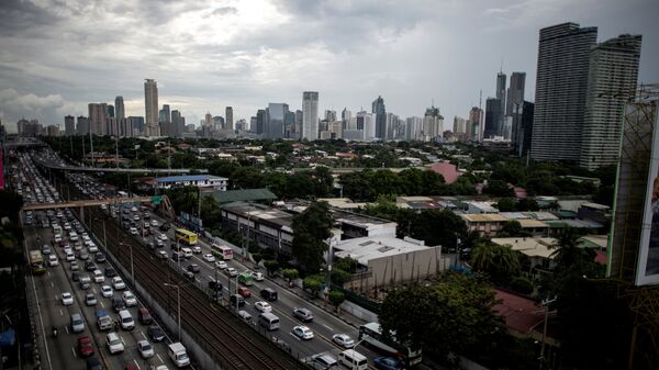 Вид на город Манила, Филиппины