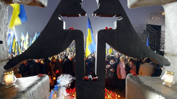 Мемориал памяти жертв голодомора 1932-1933 годов в Киеве