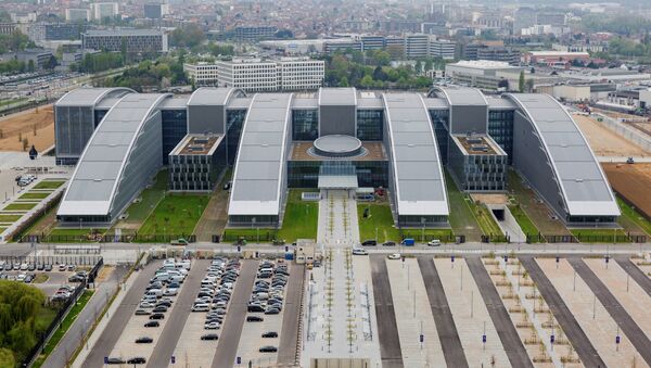 Вид на новую штаб-квартиру НАТО в Брюсселе