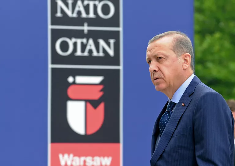 Президент Турции Реджеп Тайип Эрдоган на саммите НАТО в Варшаве Президент Турции Реджеп Тайип Эрдоган на саммите НАТО в Варшаве