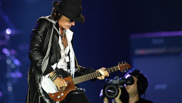 Гитарист американской группы Aerosmith Джо Перри. Архивное фото