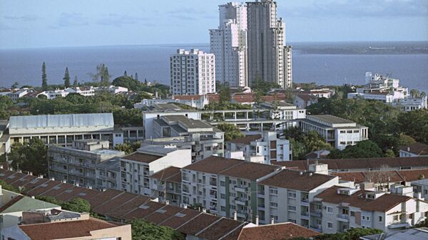 Вид на город Мапуту - столицу Народной Республики Мозамбик. Архивное фото