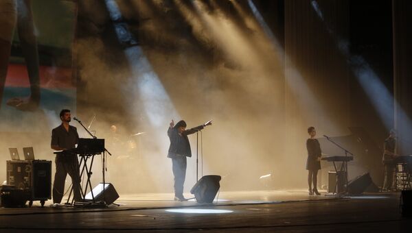 Концерт словенской группы Laibach в Пхеньяне, КНДР. Архивное фото