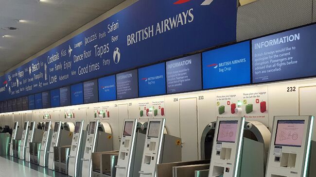 Неполадки с компьютерной системой привели к отмене всех вылетов авиакомпании British Airways из лондонских аэропортов Хитроу и Гатвик
