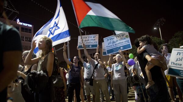 В Тель-Авиве прошла демонстрация под лозунгом Два государства - одна надежда