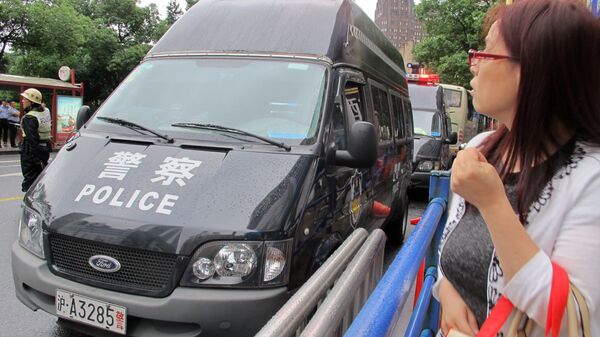 Автомобиль полиции в Китае. Архивное фото
