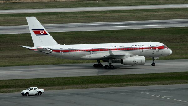 Самолет авиакомпании Air Koryo в международном аэропорту Владивосток. Архивное фото