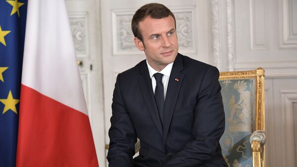 Президент Франции Эммануэль Макрон в Версальском дворце. 29 мая 2017