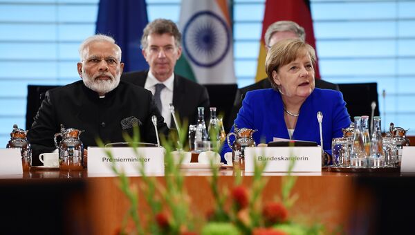 Премьер-министр Индии Нарендра Моди провел переговоры с канцлером ФРГ Ангелой Меркель в Берлине. 30 мая 2017