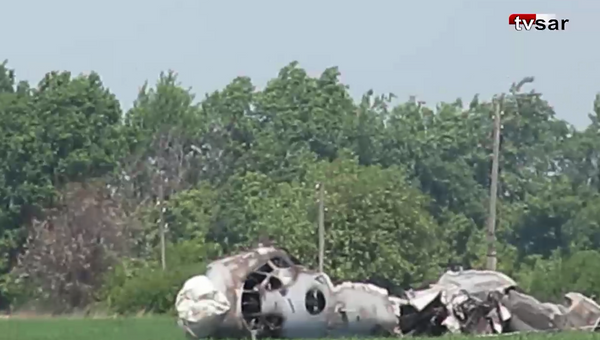 Место жесткой посадки самолета Ан-26 на аэродроме в районе Балашова Саратовской области