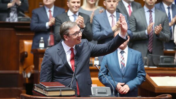 Избранный президент Сербии Александр Вучич