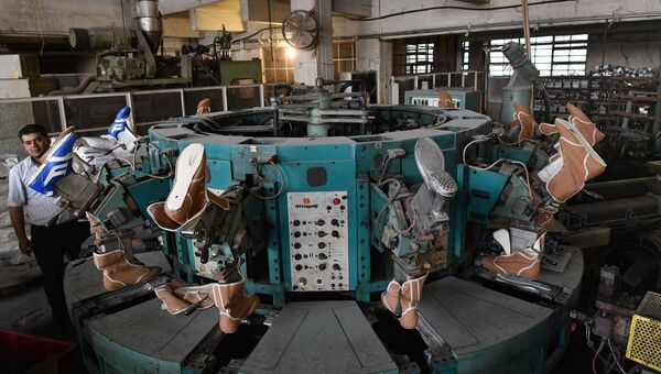 Государственный завод по изготовлению изделий из полимеров на востоке Дамаска в районе Баб аль Шарки