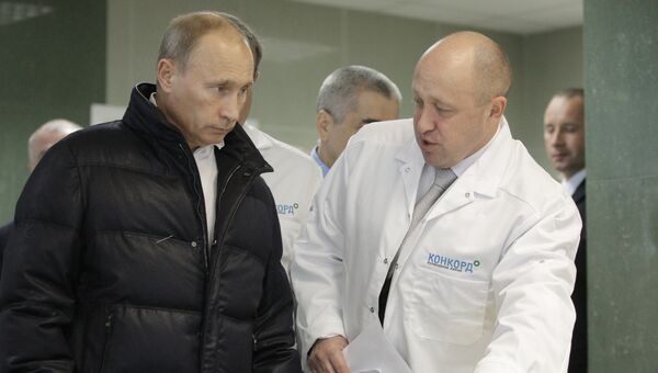Владимир Путин и Евгений Пригожин. Архивное фото