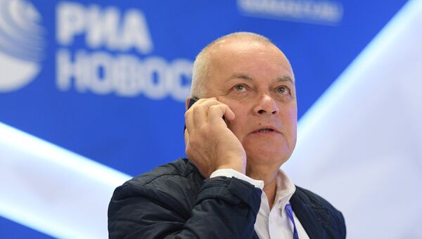 Генеральный директор МИА Россия сегодня Дмитрий Киселев на Санкт-Петербургском международном экономическом форуме 2017