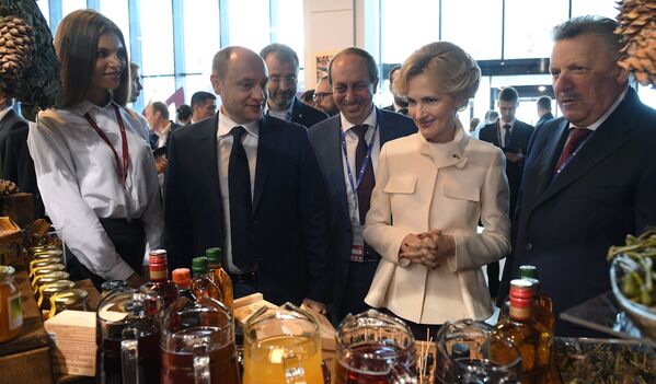 Заместитель председателя Государственной Думы РФ Ирина Яровая на Санкт-Петербургском международном экономическом форуме 2017