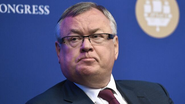 Президент-председатель правления банка ВТБ Андрей Костин. Архивное фото
