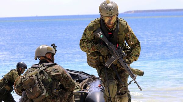 Японские солдаты сил самообороны