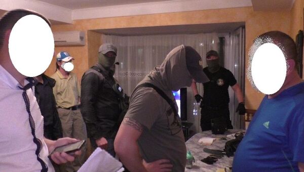 Задержание подозреваемых в похищении человека в Киевской области Украины