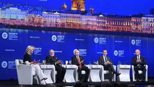 Пленарное заседание Санкт-Петербургского международного экономического форума 2017. 2 июня 2017