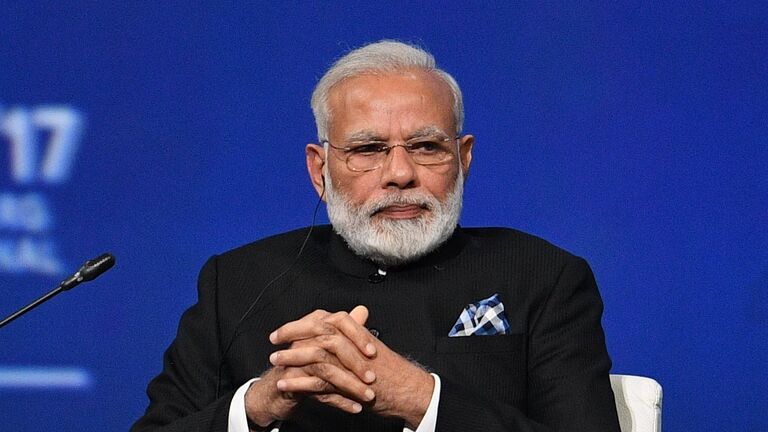 Премьер-министр Индии Нарендра Моди на пленарном заседании Санкт-Петербургского международного экономического форума 2017 Премьер-министр Индии Нарендра Моди на пленарном заседании Санкт-Петербургского международного экономического форума 2017
