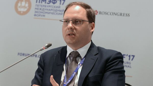Заместитель министра экономического развития РФ Алексей Груздев на Санкт-Петербургском международном экономическом форуме 2017