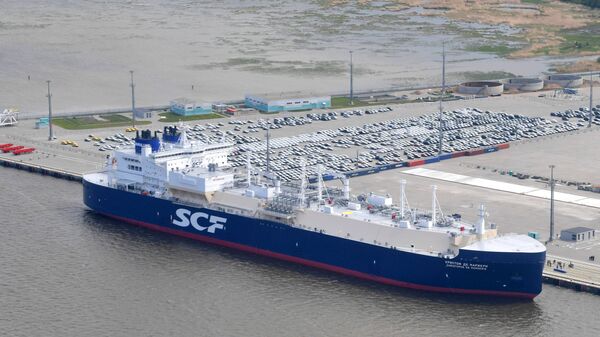 Арктический танкер-газовоз Кристоф де Маржери (ледового класса Arc7), разработанный для проекта Ямал СПГ