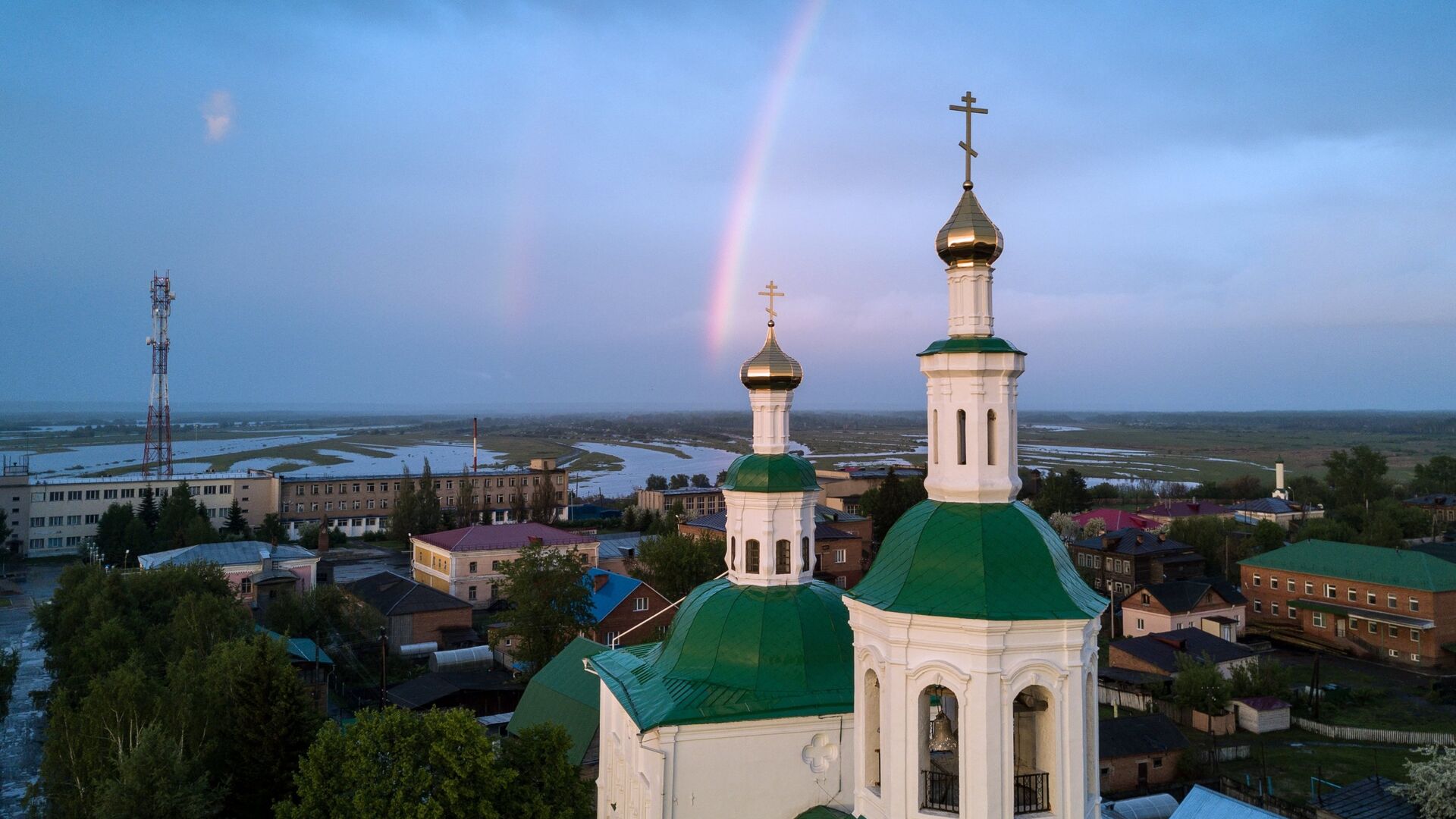 Спасская церковь в городе Тара, Омская область - РИА Новости, 1920, 19.08.2020