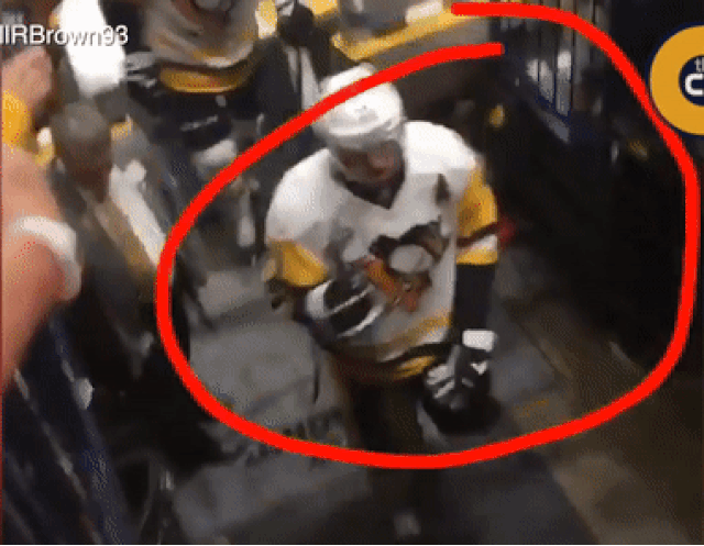 Малкин замахнулся клюшкой на болельщика после поражения в финале НХЛ