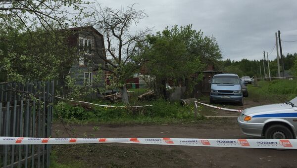 Место массового убийства в поселке Редкино Тверской области. Архивное фото