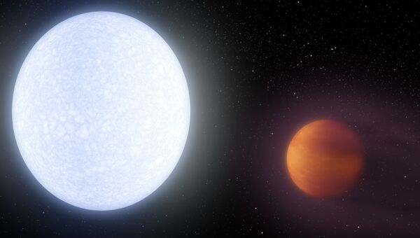 Планета KELT-9b раскалена до температуры в 4600 градусов Кельвина