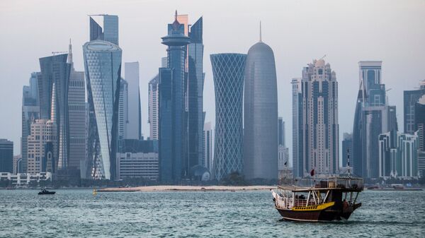 Вид города Доха, Катар