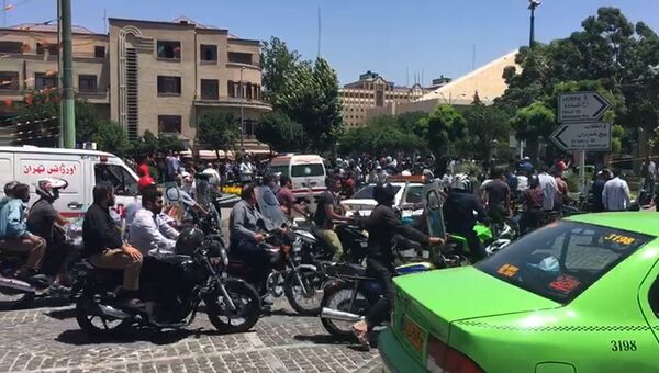 Обстановка в районе мавзолея Хомейни в Тегеране. 7 июня 2017