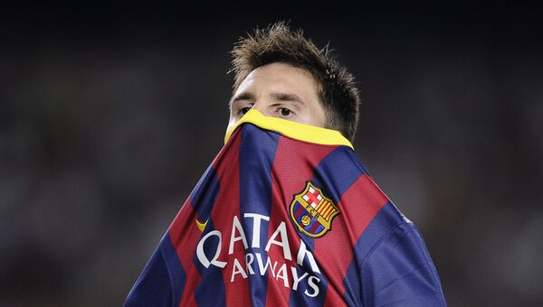 Нападающий футбольного клуба Барселона Лионель Месси. Архивное фото