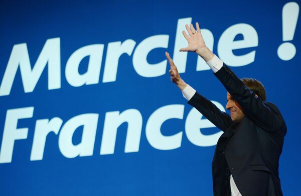 Лидер движения En Marche Эммануэль Макрон Лидер движения En Marche Эммануэль Макрон