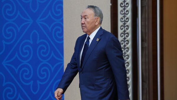 Президент Казахстана Нурсултан Назарбаев перед заседанием совета глав государств - членов ШОС. 9 июня 2017