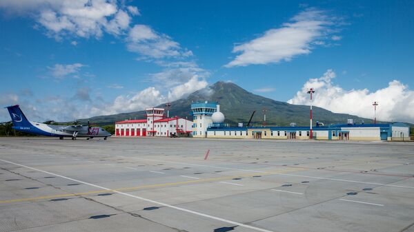 Аэропорт на южно-курильском острове. Архивное фото