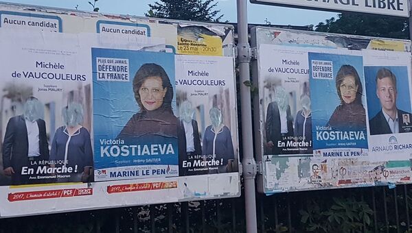 Виктория Костяева, кандидат на парламентских выборах во Франции