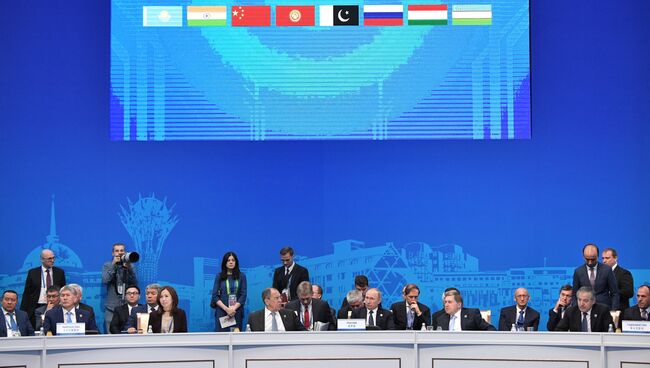 Саммит ШОС в Астане. 9 июня 2017