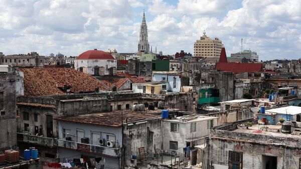 Жилые кварталы в районе Старая Гавана. Архивное фото