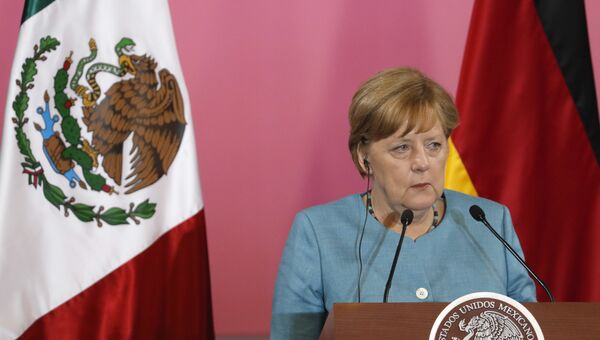 Канцлер Германии Ангела Меркель во время визита в Мехико. 9 июня 2017