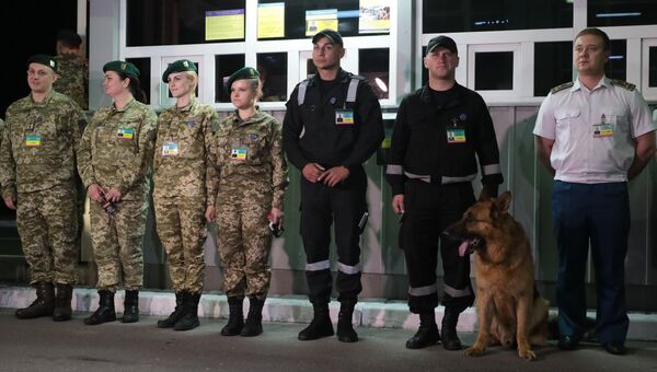 Сотрудники пограничной службы Украины. Архивное фото